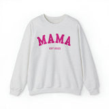 Mama Est. 2023 Varsity Sweatshirt, Pink