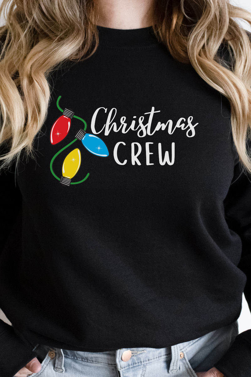 Christmas Crew Sweatshirt, Black